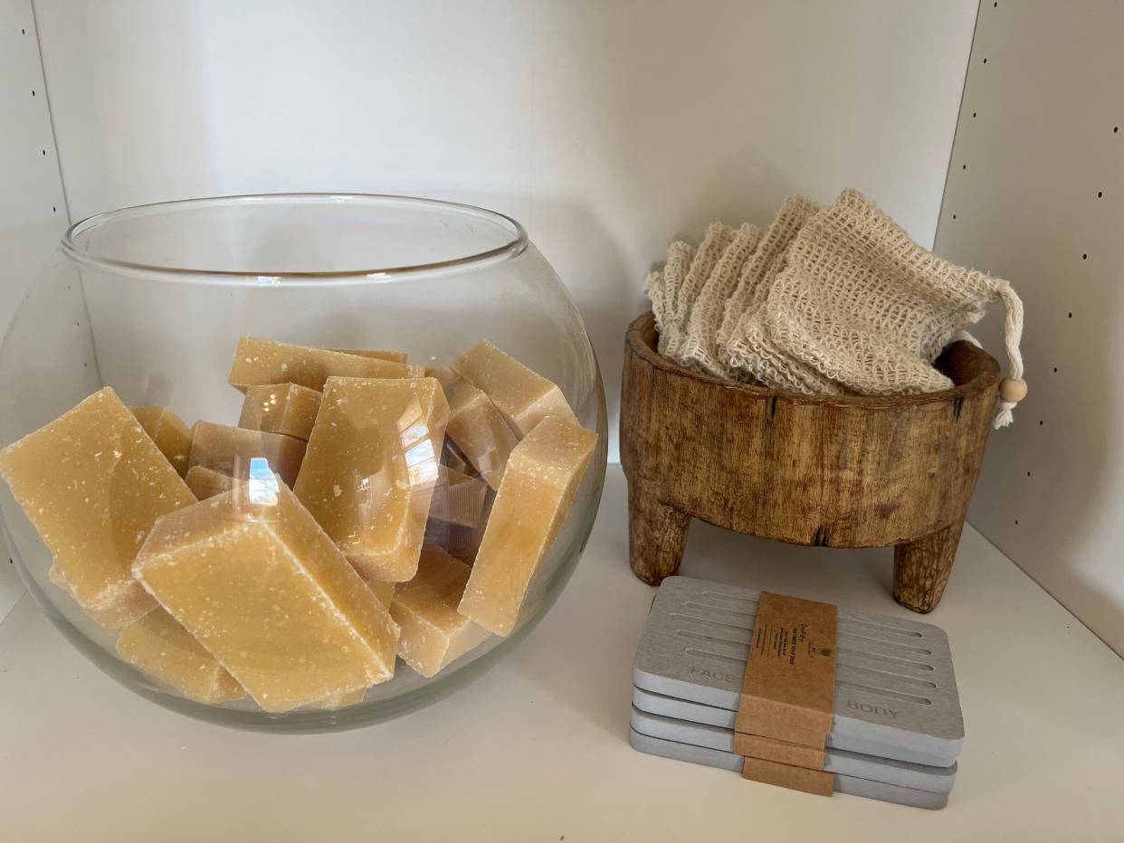Earth-friendly products at Pillar Holistic Living's organic boutique
