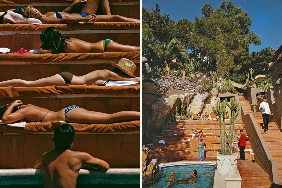 Poolside scenes from the Hotel Punta Tragara, photographed by Slim Aarons