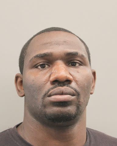 <p>Houston Police Department</p> Marquise Rochard Glasper in a previous 2021 booking photo.