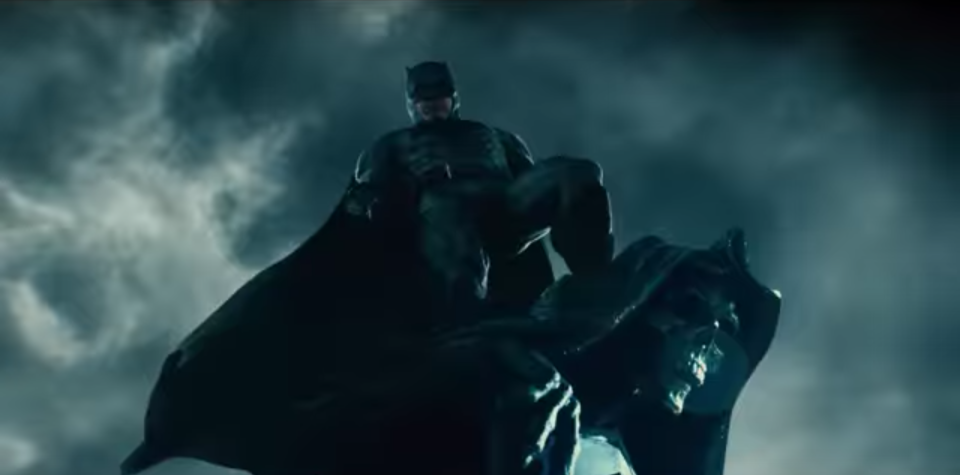 Batman appears in cut footage from the Justice League trailer (credit: Warner Brothers)