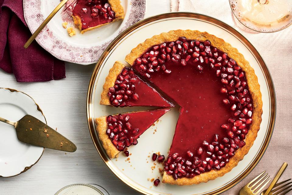 Pomegranate-Chess Tart