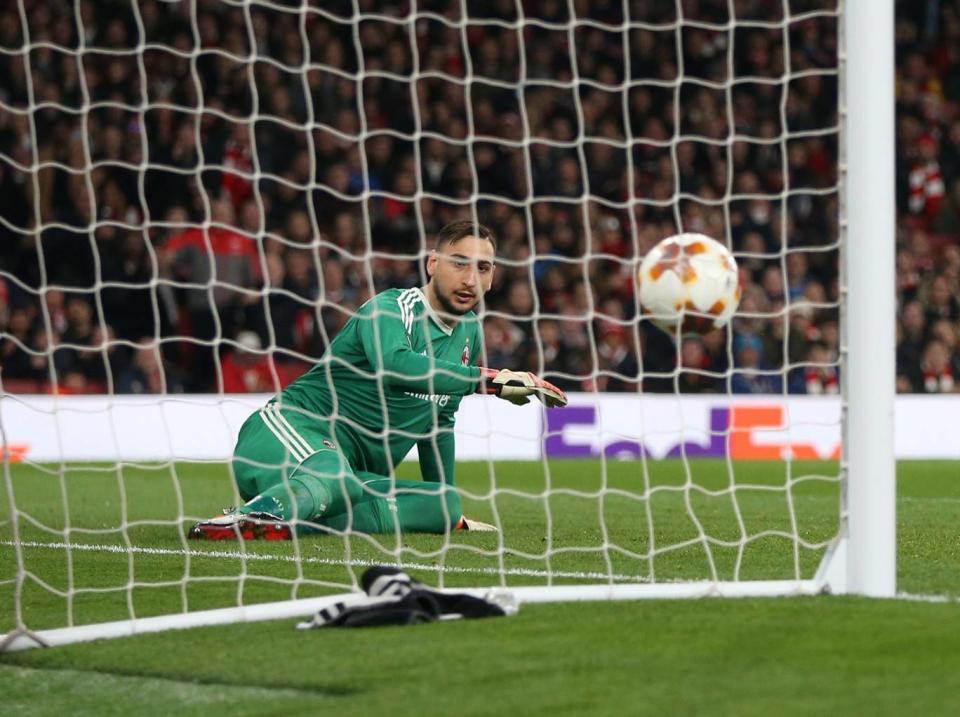 Donnarumma was at fault for Arsenal's third (Getty)