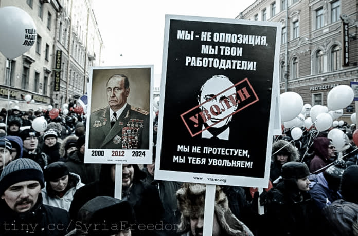 俄國10日爆發近年來最大規模抗議，有5萬人上街要求普丁開放反對派參加選舉。（Photo by Freedom House on Flickr under C.C License）