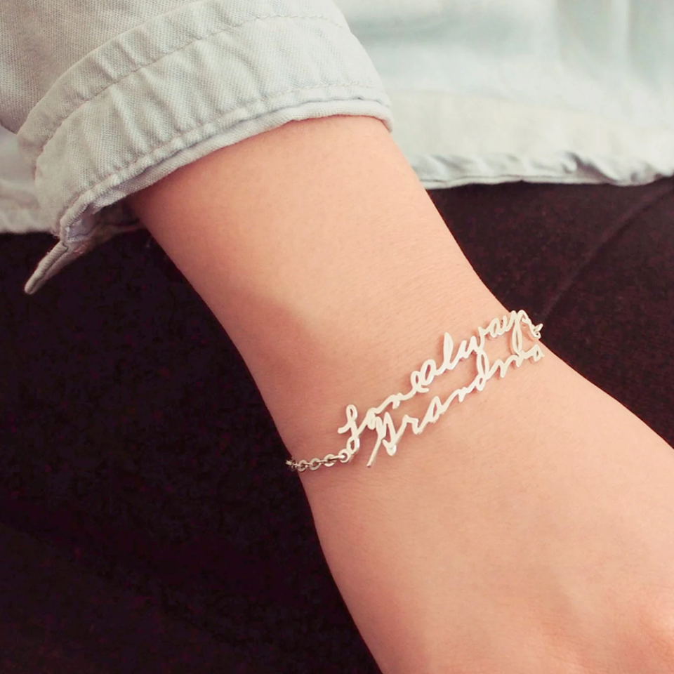 16) Custom Handwriting Bracelet