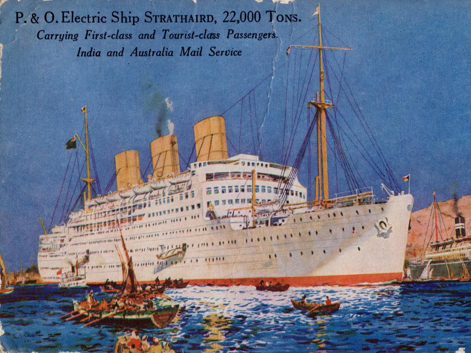 P. & O. Electric Ship Strathaird, 22,000 Tons, 1932.