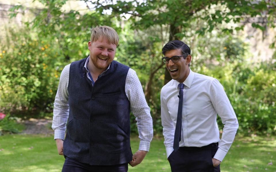 Kaleb Cooper meeting Rishi Sunak at 10 Downing Street in May 2023