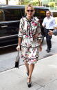 <p>For a day out and about in New York City, the “Suicide Squad” actress stepped out in flirty florals by Gucci. <i>(Photo by Alo Ceballos/GC Images)</i></p>