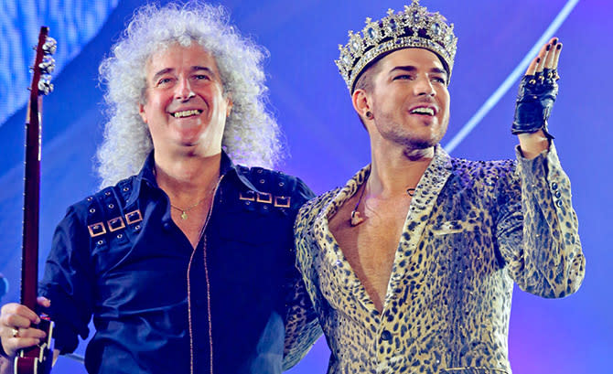 Brian May calls Adam 'a gift from God'.