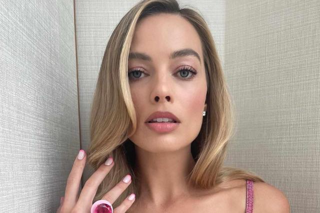 Margot Robbie's Pink French Manicure Is Her Latest Homage to Barbie