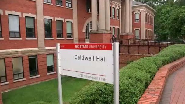 PHOTO: Caldwell Hall is shown on North Carolina State University in Raleigh, N.C. (WTVD)