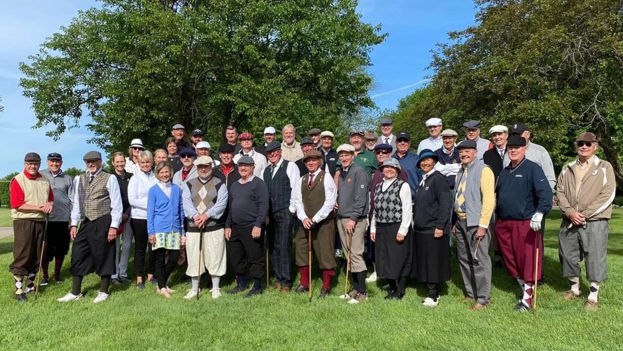 Forty three individuals took part in The Society of Hickory Golfers' Mid American Hickory Open this past weekend at Soangetaha Country Club.