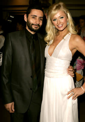 Director Jaume Collet-Serra and Paris Hilton at the Westwood premiere of Warner Bros. Pictures' House of Wax