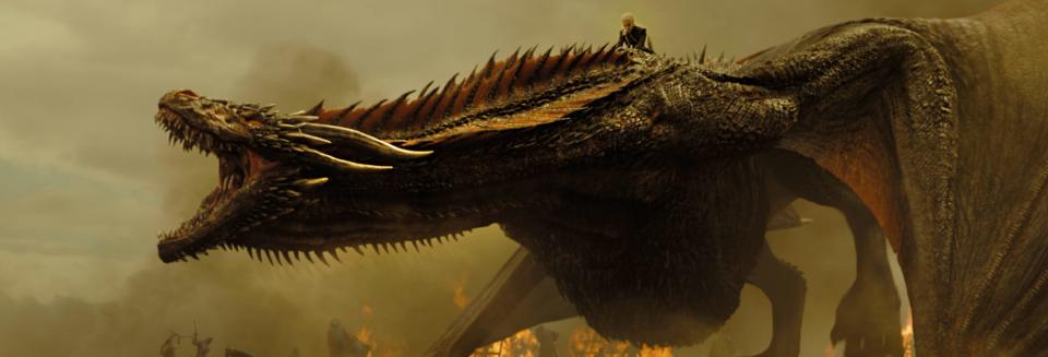 Dany and Drogon take on the Lannister army. Credit: HBO.