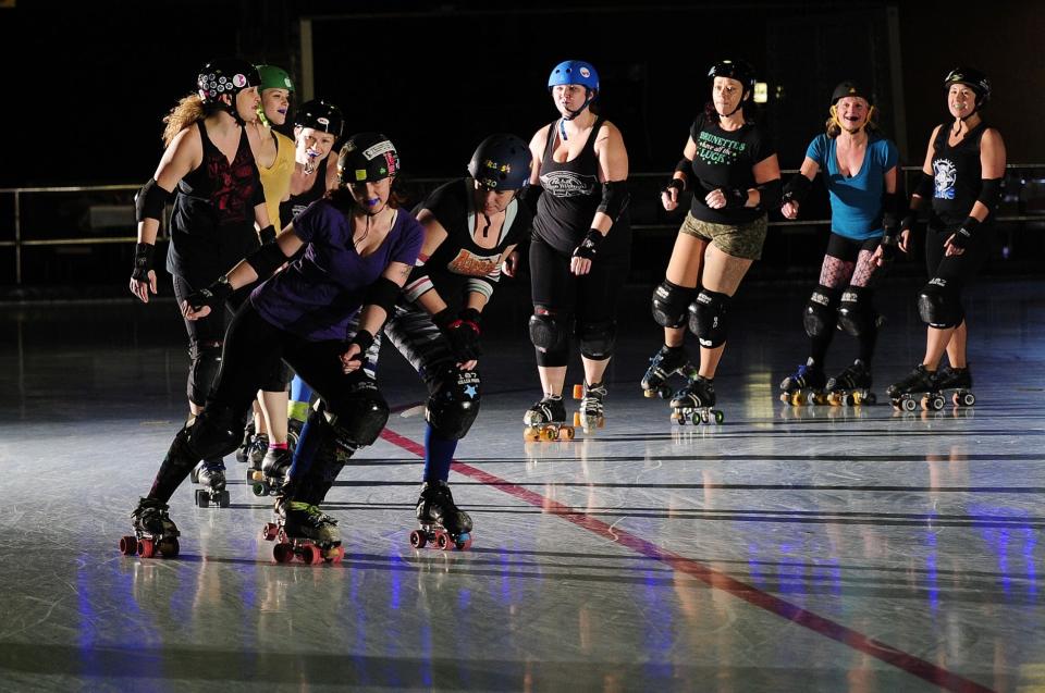 The Soul City Sirens roller derby team, pictured in 2013, is back in action with a bout on June 11 at Red Wing Rollerway in Augusta.