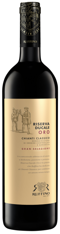 <p>Courtesy of Ruffino</p><p>Riserva Ducale was born in 1927, to pay homage to the Duke of Aosta who had reserved his preferences for this wine. Twenty years later Ruffino celebrated an extraordinary vintage, 1947, with the first edition of Riserva Ducale Oro. Riserva Ducale Oro thus anticipates the concept of Gran Selezione. </p><p>100% sourced from <a href="https://www.ruffino.it/it/vini/10/riserva-ducale-oro" rel="nofollow noopener" target="_blank" data-ylk="slk:Ruffino;elm:context_link;itc:0;sec:content-canvas" class="link ">Ruffino</a>'s acclaimed Gretole and Santedame Estates in the renowned Castellina subregion of Chianti Classico. The wine was aged for about one year in traditional large and neutral oak casks (Slovenian oak of 925-2,985 gallons). After a year, the wine was transferred into small second-use barriques for another 12 months. Neutral oak allowed the blend to fully develop an elegant and complex flavor profile. The wine then spent an additional 3-4 months in bottle to allow it to settle before release.</p><p><strong>Suggested Retail Price: $39.99</strong></p><p><strong>Winemaker’s Notes: </strong>The grapes wheree vinified separately parcel by parcel. We thus obtain rigorous respect for territorial typicality and pedoclimatic variety. The alcoholic fermentation takes place at a controlled temperature in steel vats at 27° with constant punching down for about 10 days, followed by a post-fermentative maceration on the skins for another 10 days. The malolactic transformation takes place in concrete tanks.</p><p><strong>Color: </strong>Garnet with brick reflections.</p><p><strong>Aroma: </strong>An incensed nuance introduces the pencil, wood and graphite, the black cherries in spirit well integrated with the fruit notes and the green and vegetal ones before an inky closure.</p><p><strong>Taste: </strong>A precise attack for a sip well integrated by important, well-polished tannins, spirited fruit, a little spiciness for a soft and intense overall. Structure and acidity that lead to a highly persistent finish.</p>