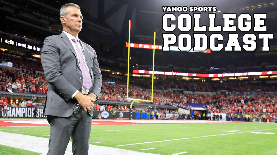 INDIANAPOLIS, INDIANA - DECEMBER 07: Urban Meyer watches the action during the BIG Ten Football Championship at Lucas Oil Stadium on December 07, 2019 in Indianapolis, Indiana. (Photo by Andy Lyons/Getty Images)