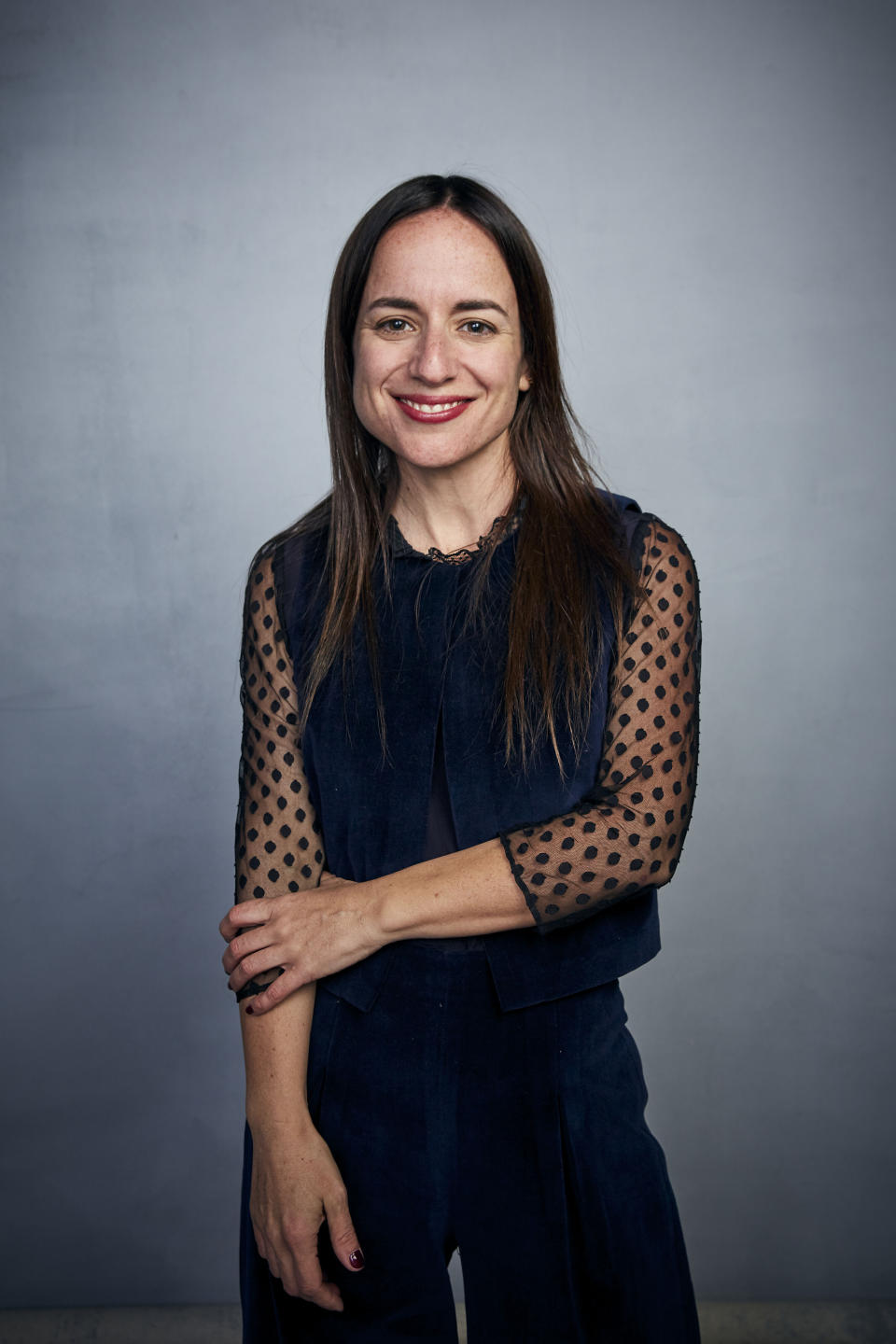 FILE - Writer/director Maite Alberdi poses for a portrait to promote the film "The Mole Agent" during the Sundance Film Festival on Jan. 25, 2020, in Park City, Utah. (Photo by Taylor Jewell/Invision/AP, File)