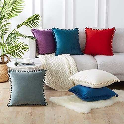 1) Square Decorative Throw Pillow Cases