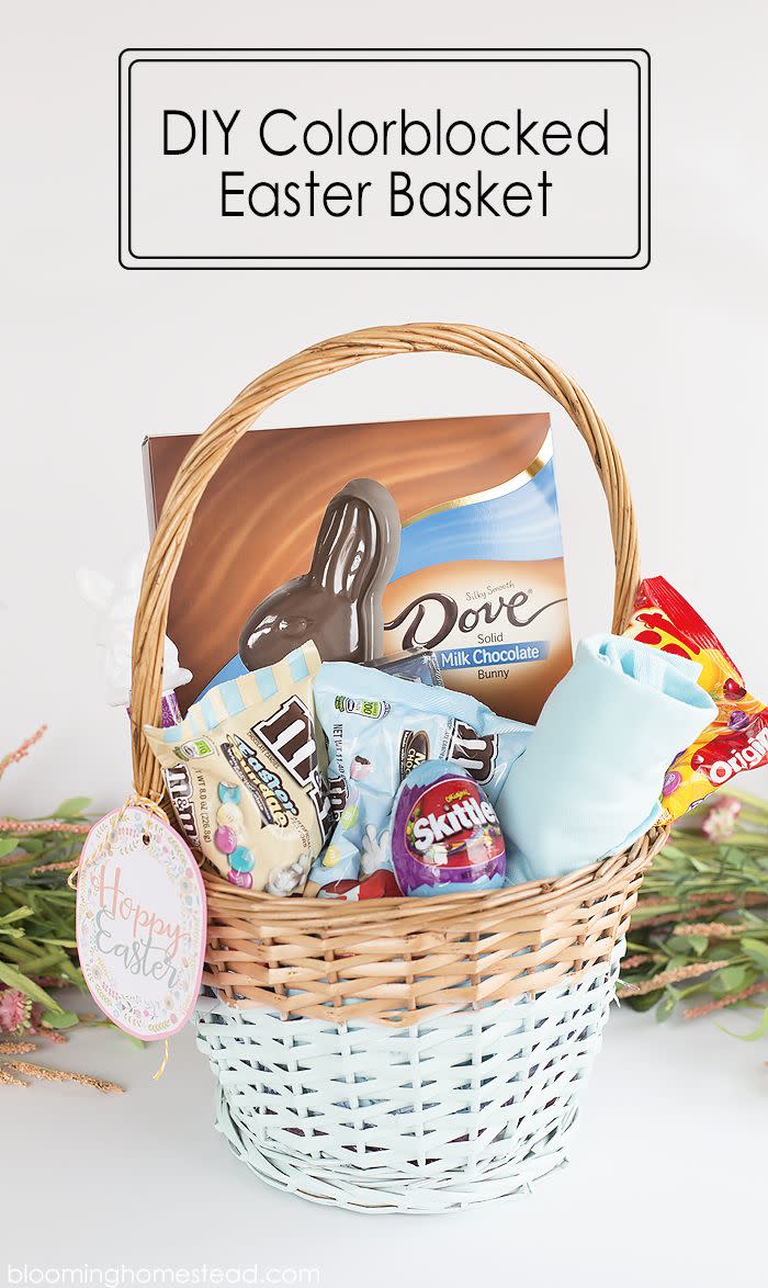 Color-Blocked Easter Basket