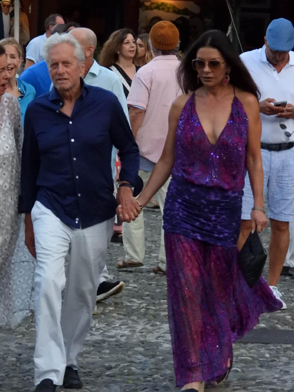 Catherine Zeta-Jones in Ungaro in Portofino