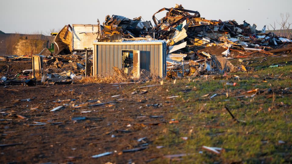Tornado damage is seen in Minden, Iowa, Saturday, April 27, 2024. - Cody Scanlan/The Register/USA Today Network