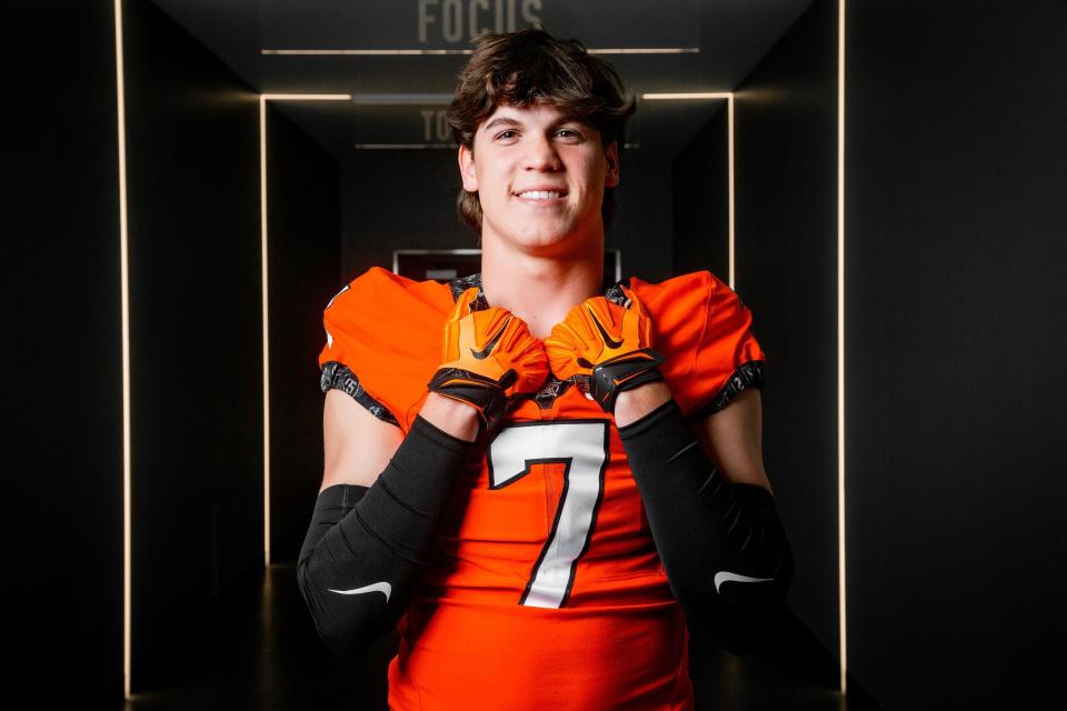 Oklahoma State linebacker signee Gunnar Wilson is a senior at Melissa (Texas) High School.