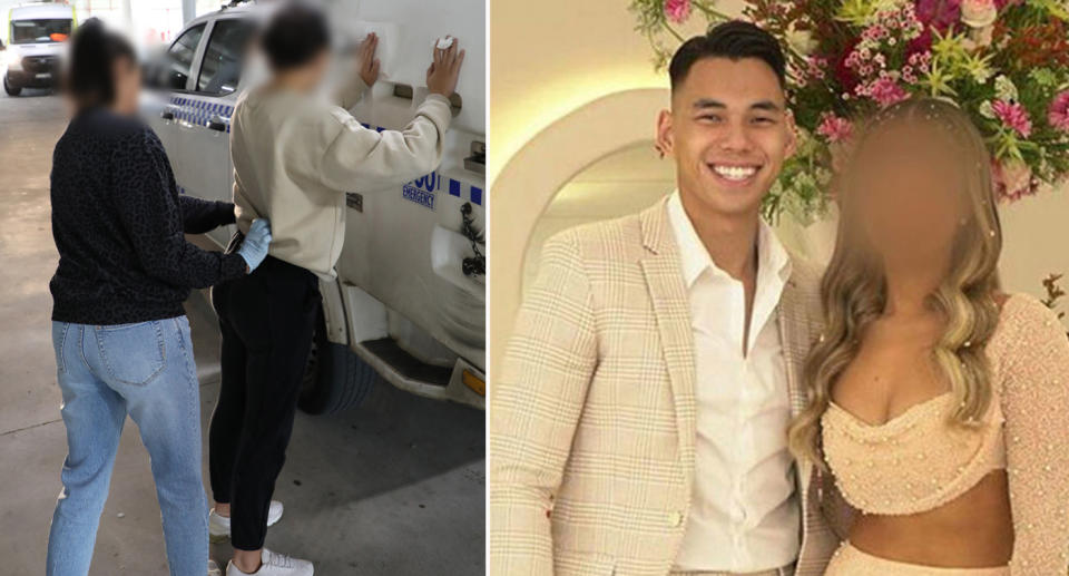 Sira Elkheir arrested at Bunnings, Greenacre linked to kidnapping of Sydney man Peter Vuong pictured with girlfriend.