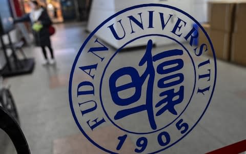 Video that circulated this week showed students at Shanghai's Fudan University gathering to sing the school song - Credit: HECTOR RETAMAL/AFP via Getty Images