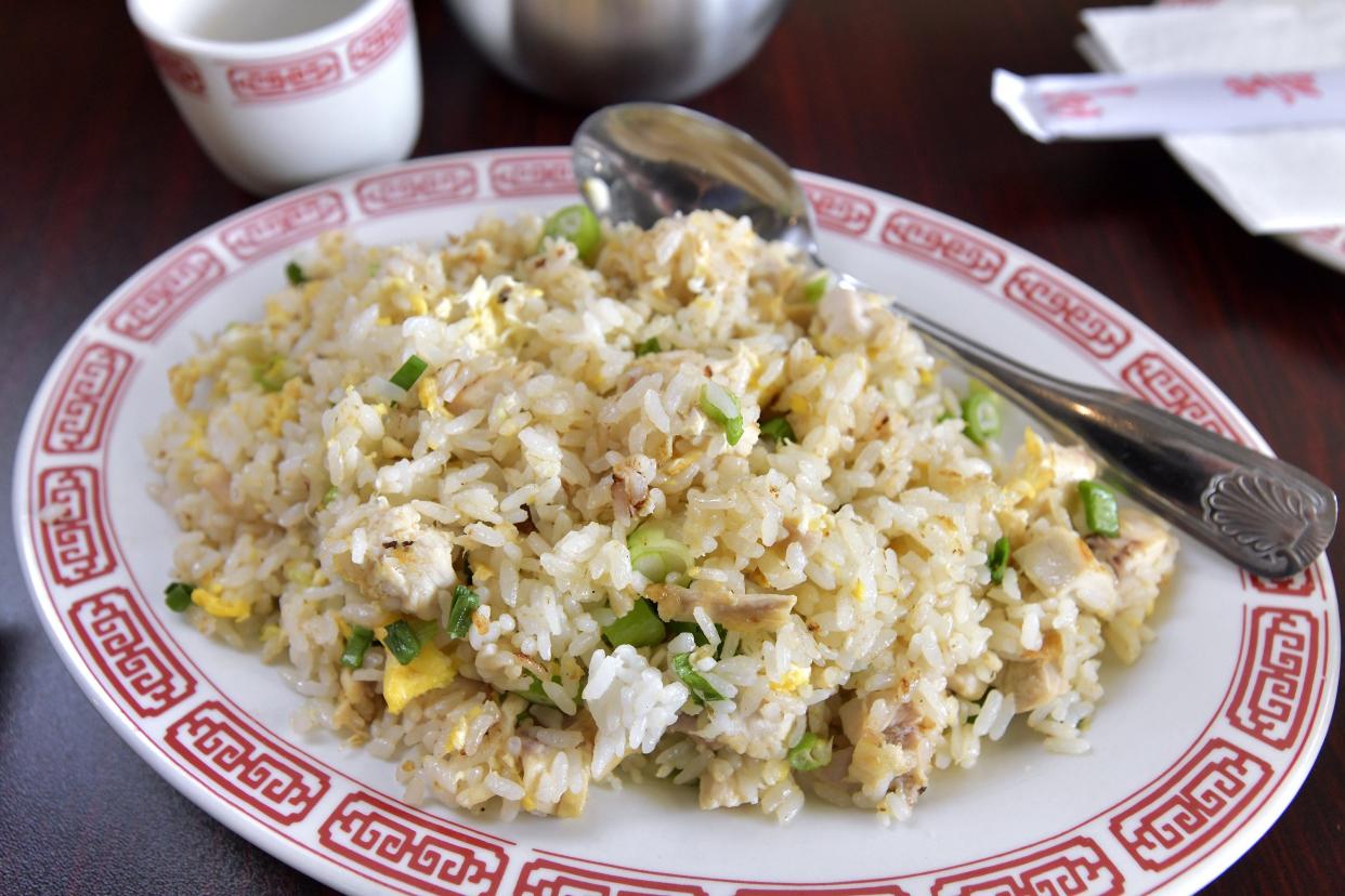 Chicken fried rice Aug. 3 at Lucky Cat Dim Sum. Lucky Cat Dim Sum is preparing for its Aug. 8 soft opening at 10550 Old St. Augustine Road, Unit 28.