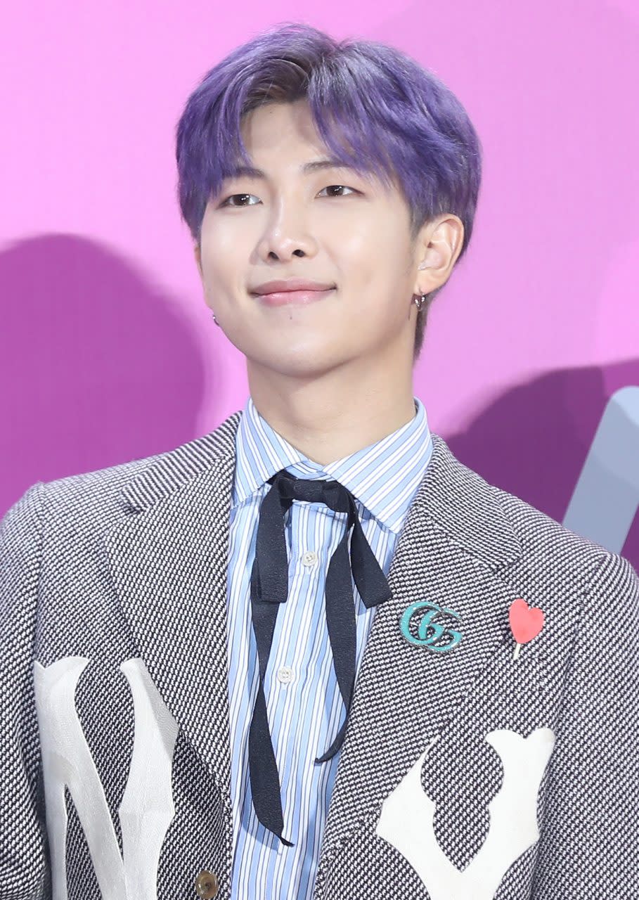 SEOUL, SOUTH KOREA - DECEMBER 01: RM of BTS attends the 2018 Melon Music Awards at Gocheok Sky Dome on December 01, 2018 in Seoul, South Korea. (Photo by JTBC PLUS/Imazins via Getty Images)