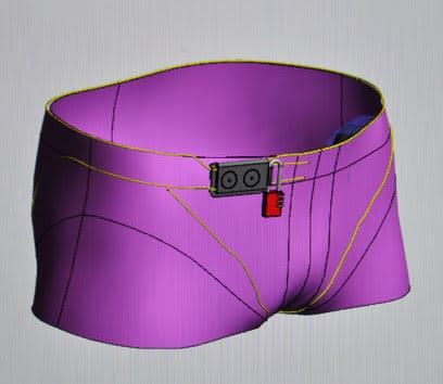 Das nächste Produkt: Eine Unterhose, die beim Feiern vor sexuellen Übergriffen schützt. (Bild: SafeShorts.eu)