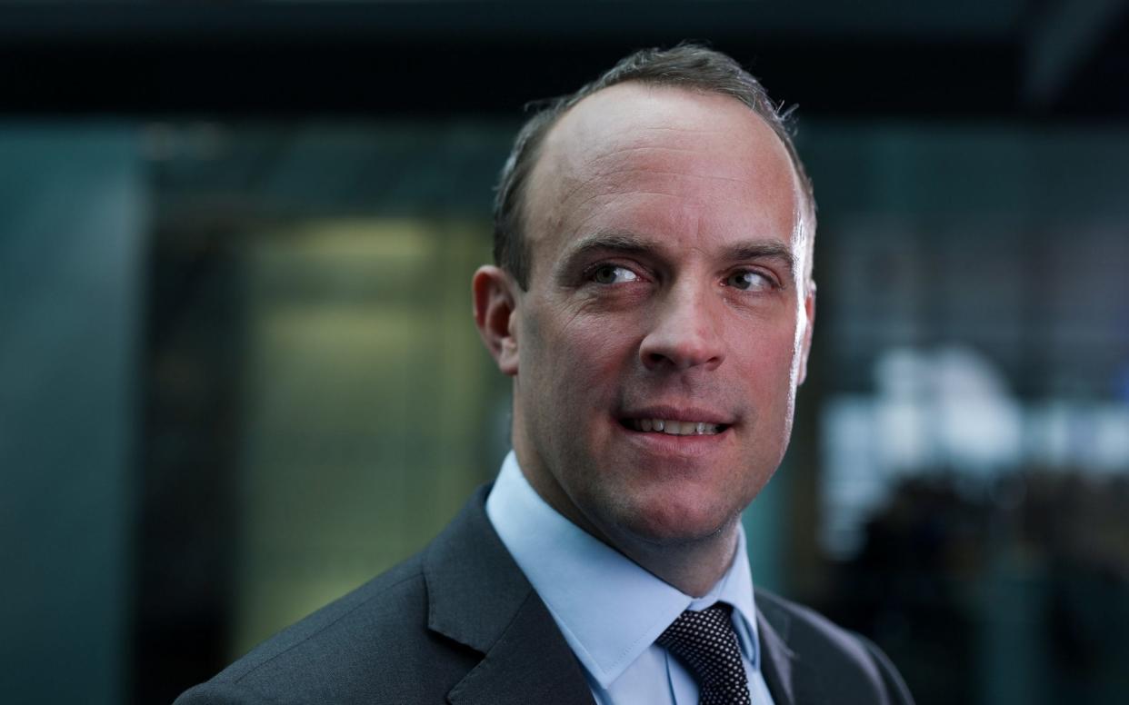 Dominic Raab has announced a change in sentencing rules for aiding terrorists - Bloomberg