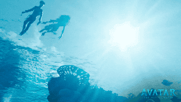 Na'vi diving in Avatar 2