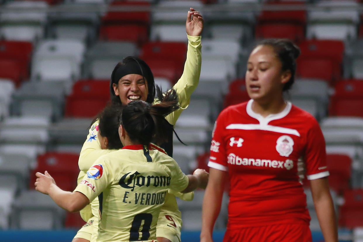 América femenil eliminó al Toluca en cuartos de final de la liguilla del Apertura 2018 de la Liga MX. / Foto: Jam Media