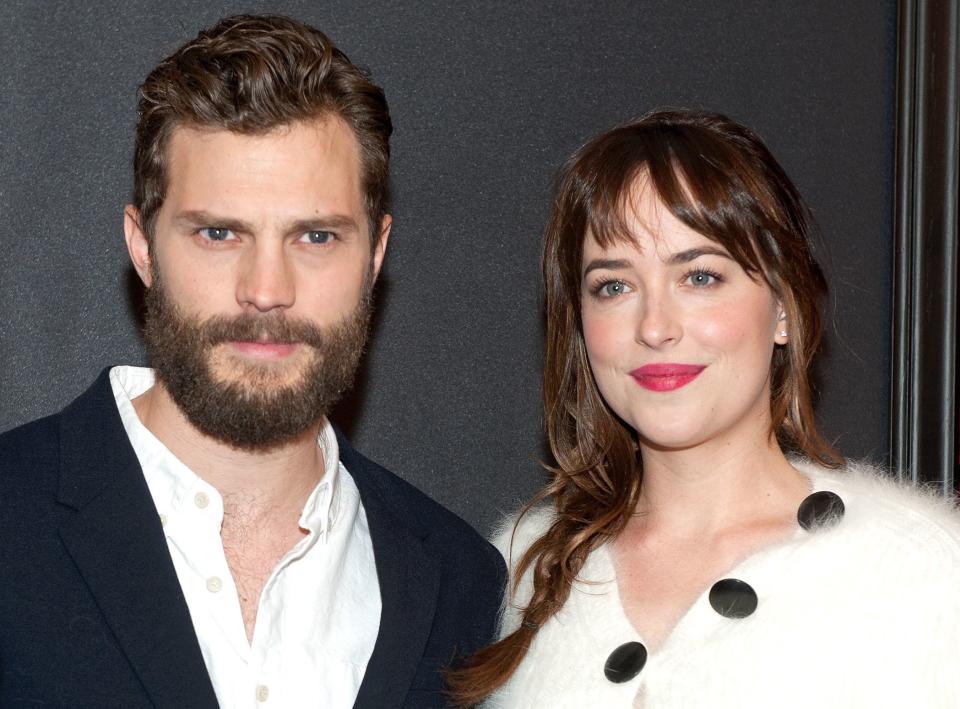 A closeup of Dakota and Jamie