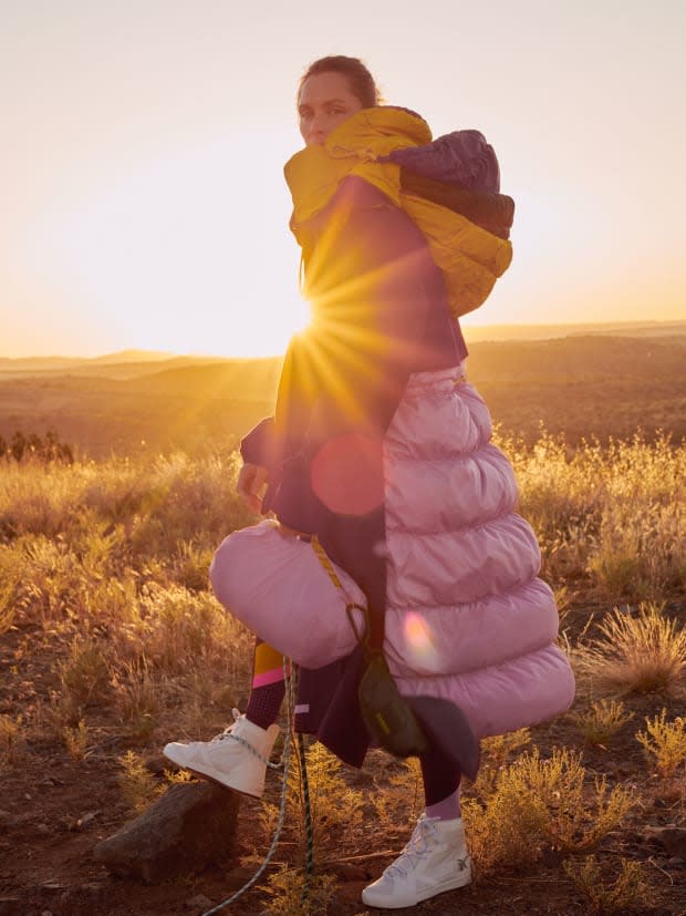 <p>A look from the Lululemon x Roksanda collaboration. Photo: Courtesy</p>