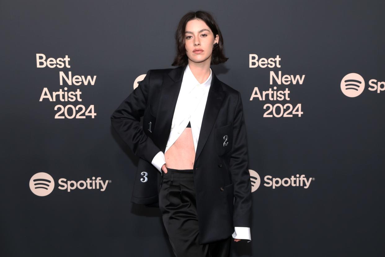 Gracie Abrams attends Spotify's 2024 Best New Artist Party at Paramount Studios on Feb. 1, 2024, in Los Angeles