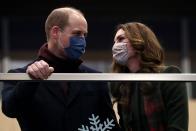 <p>The couple couldn't help but look lovingly at each other as they stood on the balcony at London Euston Station on December 6 before embarking on a three day tour aboard the royal train, visiting members of the British community who have come together during the Coronavirus pandemic. </p>