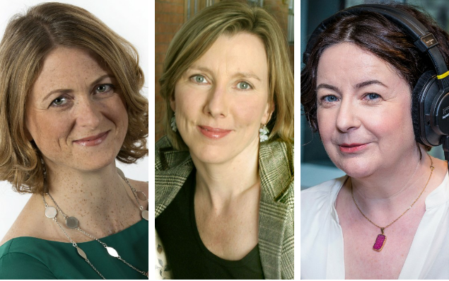 Rachel Burden, Sarah Montague and Jane Garvey - BBC