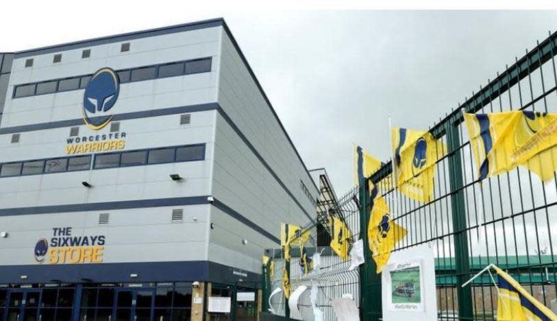 Exterior shot of Sixways stadium, Worcester