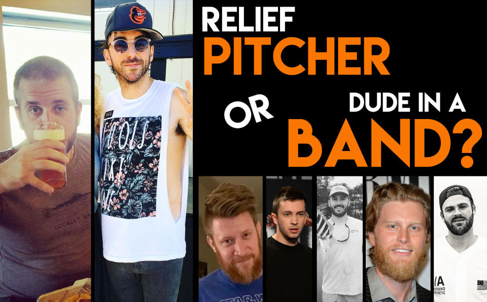 Relief pitcher or dude in a band: Can you tell the difference? (Yahoo Sports)