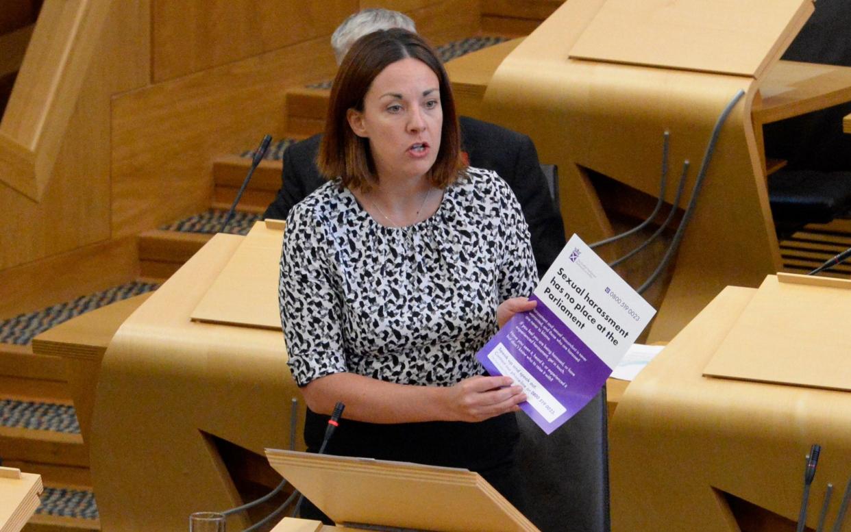 Kezia Dugdale stood down abruptly in August - Corbis News