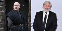 <p>Even though he can clearly rock a bald head, Conleth Hill — who plays Lord Varys on <em>Game of Thrones — </em>has a full head of hair and a beard when not in character.</p>