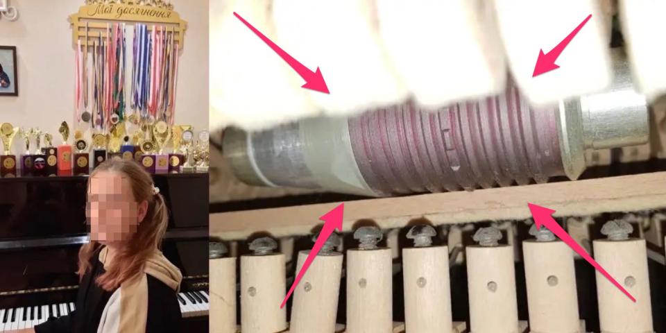 The VOG-25P grenade found in Dashunya's piano.