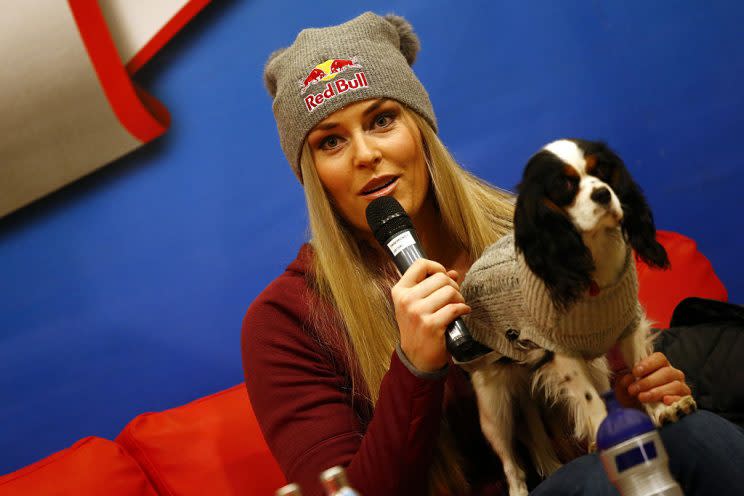 Lindsey Vonn ist immer für medienwirksame Auftritte zu haben (Foto: Getty Images)