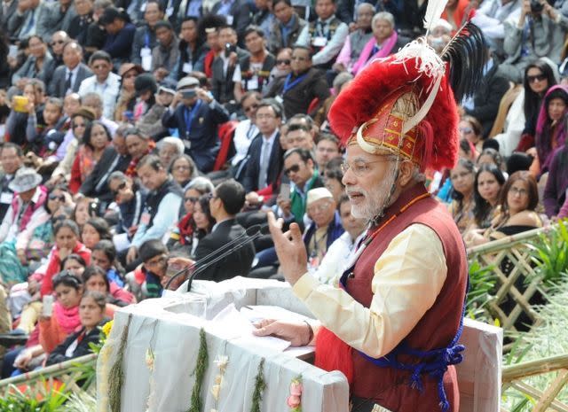 Image: By Narendra Modi - PMs remarks at the Inauguration of the Hornbill Festival, Kohima, CC BY-SA 2.0, https://commons.wikimedia.org/w/index.php?curid=37094103