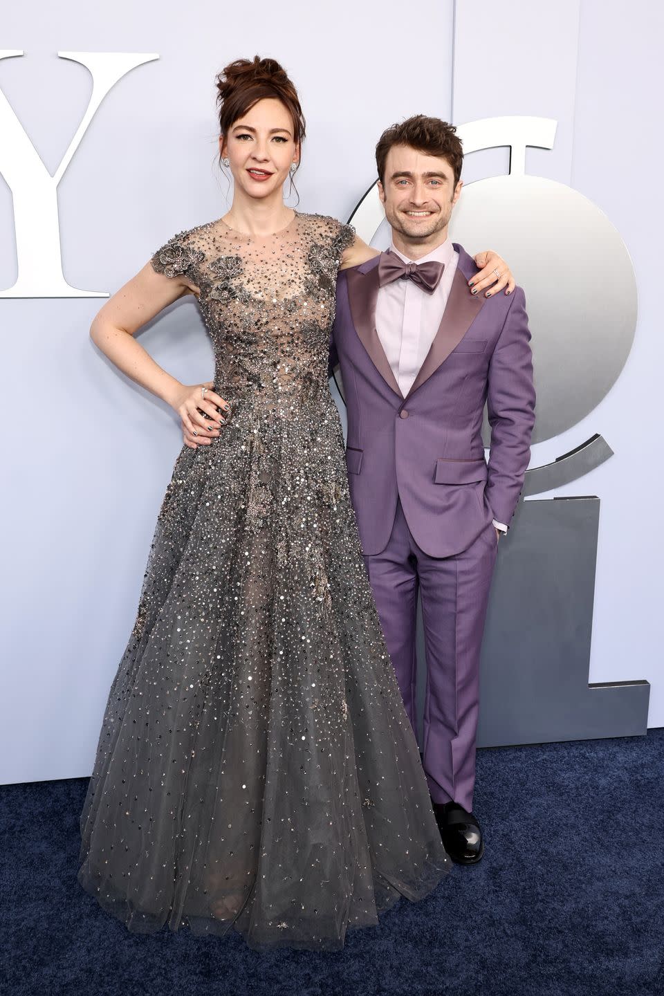 new york, new york june 16 l r erin darke and daniel radcliffe attend the 77th annual tony awards at david h koch theater at lincoln center on june 16, 2024 in new york city photo by jamie mccarthywireimage