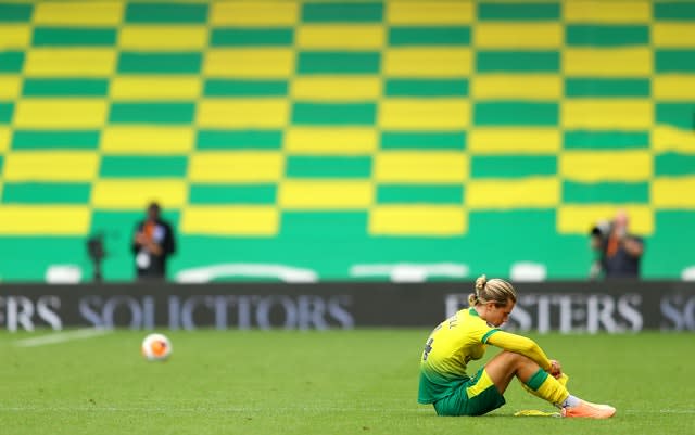 Todd Cantwell was dejected at full-time