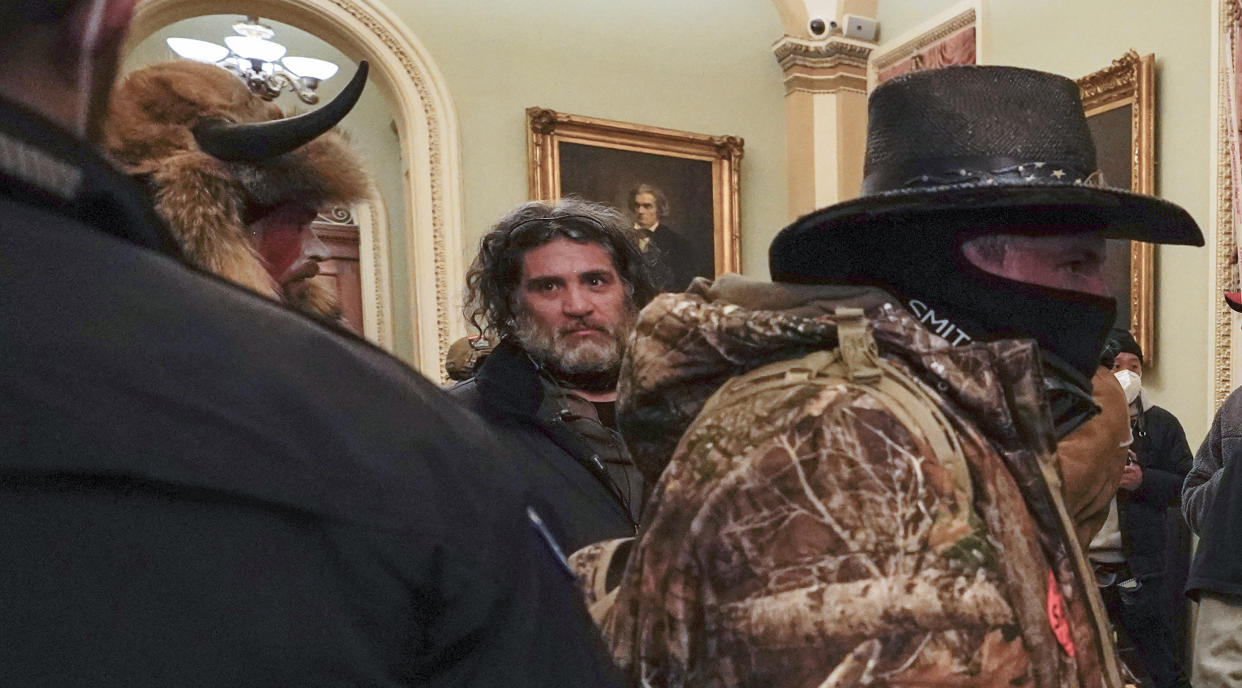 Dominic Pezzola inside the Capitol building (Manuel Balce Ceneta / AP file)