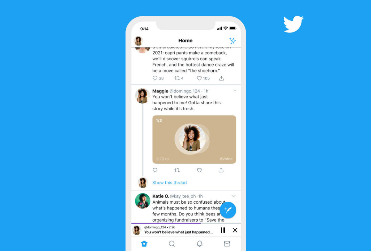 Twitter test lets users post voice messages for 'a more human touch'